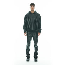 Load image into Gallery viewer, FAUX LEATHER JOGGER IN BLACK

