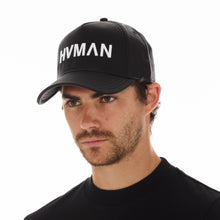 Load image into Gallery viewer, VEGAN LEATHER LOGO CAP IN BLACK
