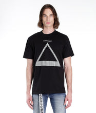 Load image into Gallery viewer, NOVELTY TEE TRIANGLE TRANSCEND HVMANITY IN BLACK
