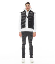 Load image into Gallery viewer, HVMAN PUFFER VEST IN BLACK

