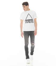 Load image into Gallery viewer, NOVELTY TEE EYES TRIANGLE IN WHITE
