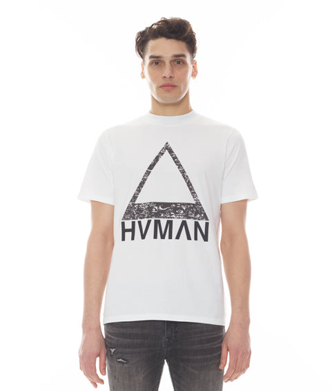 NOVELTY TEE EYES TRIANGLE IN WHITE