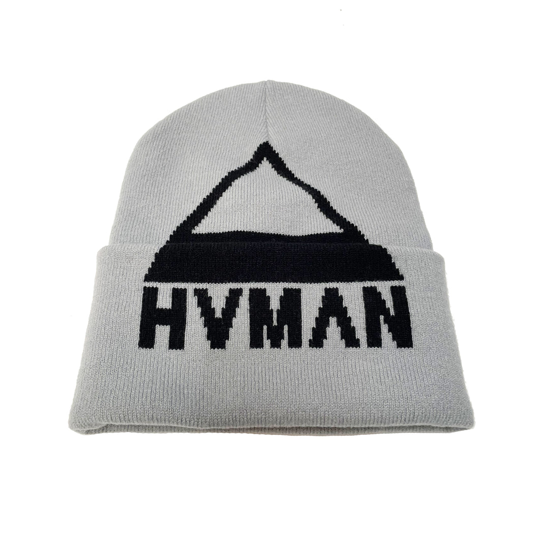 TRIANGLE KNIT CAP IN GHOST GREY