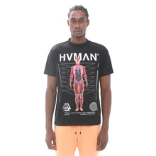 Load image into Gallery viewer, NOVELTY TEE &quot;HVMAN PROGRAMMING&quot; IN BLACK
