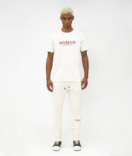 Load image into Gallery viewer, HVMAN LOGO TEE IN CREAM
